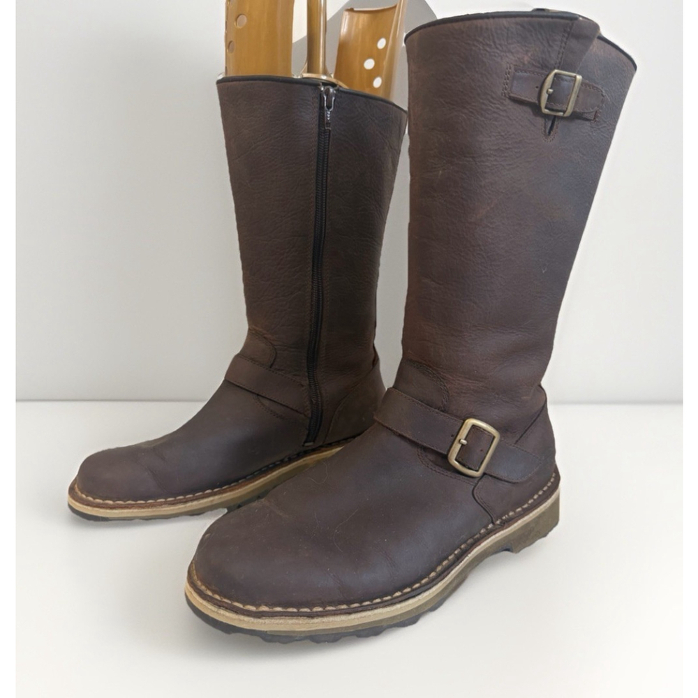 Merrell Wilderness Remix Brown Leather Mid Riding Boots Womens Size 7.5 Euro 38